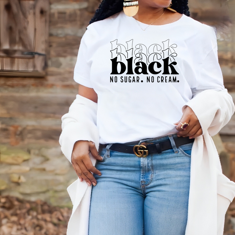 Black no sugar no cream